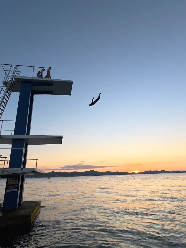 Zadar Diving Board: 3, 5 & 10 m Jumps at Kolovare description